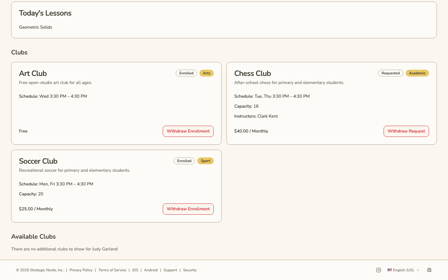 Clubs